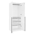 thumbnail image 6 of Lee Wardrobe Closet 3.0 from Engineered Wood in White - Set of 2, 6 of 13