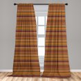 thumbnail image 5 of Ambesonne African Curtains, Exotic Eyes, Pair of 28"x84", Multicolor, 5 of 5