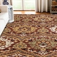 thumbnail image 6 of Superior Oriental Vintage Floral Damask Power-loom Indoor Area Rug, 8'x10', Red, 6 of 6