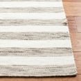thumbnail image 5 of Safavieh  Dhurries Drema Hand-knotted Stripe Area Rug Brown/Ivory 3' x 5' 3' x 5' Indoor, Handmade Living Room, Bedroom Rectangle, 5 of 8