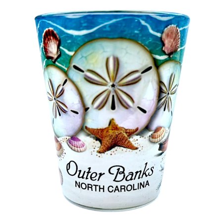 Outer Banks North Carolina Sand Dollar In And Out Shot Glass