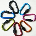 thumbnail image 4 of Cheers.US Carabiner Clip Aluminum D-Ring Spring Loaded Gate Small Keychain Carabiners Clip Set for Outdoor Camping Traveling Mini Lock Hooks Spring Snap Link Belt Key Chain Accessories, 4 of 6