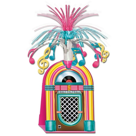 Jukebox Centerpiece 15" - 50's Party Decorations - Rock and Roll - 1 per pack