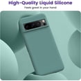 thumbnail image 2 of for Pixel 8 Pro Case, [-Grade Drop Protection][Anti-Scratch Microfiber Lining] Silicone Slim Thin Shockproof Phone Case for Google Pixel 8 Pro 6.7 inch (Pine Green), 2 of 12