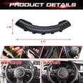 thumbnail image 2 of Xotic Tech Interior Steering Wheel Grips Booster Cover Trim w/Anti-Skid Buttons Universal for Cars (Carbon Fiber Pattern), 2 of 8