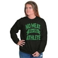 thumbnail image 3 of No Meat This Athlete Vegetarian Funny Sweatshirt for Men or Women Brisco Brands S, 3 of 5