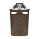 thumbnail image 3 of Camisas de Cuello para los Hombres de Moda Casual Imprimir Turndown Cuello sin Mangas Bolsillos Deportivos Tanque, Ligero Top de Verano, 3 of 5