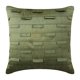 thumbnail image 1 of Fundas de almohada verde topo, con textura de alforzas, de 60 x 60 cm (24 x 24 pulgadas), cuadradas de seda, modernas, con estampado de color liso - Océano verde topo, 1 of 3