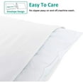 thumbnail image 6 of 100% Brushed Microfiber Pillowcases Set of 4, Soft and Cozy, Wrinkle, Fade, Stain Resistant, 20"x 30", White, 6 of 7
