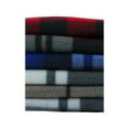thumbnail image 6 of ToBeInStyle Unisex Pack of 6 Long Fringe Winter Scarves - Plaid, 6 of 7
