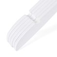 thumbnail image 5 of 20 Luxury Slim Space Saving Wooden Clothes Hanger with Squared Pant Bar Best for Shirts, Blouses, Pant, Dress, Hangers White (White - Shirt/Blouse, 20), 5 of 6