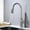 Brushed Nickel, variant on Cfowner Kitchen Faucet, Commercial Faucet with Pull Down Sprayer, Single Handle Sink Faucet, 360°Swivel Spout, 2 Modes, Matte Black