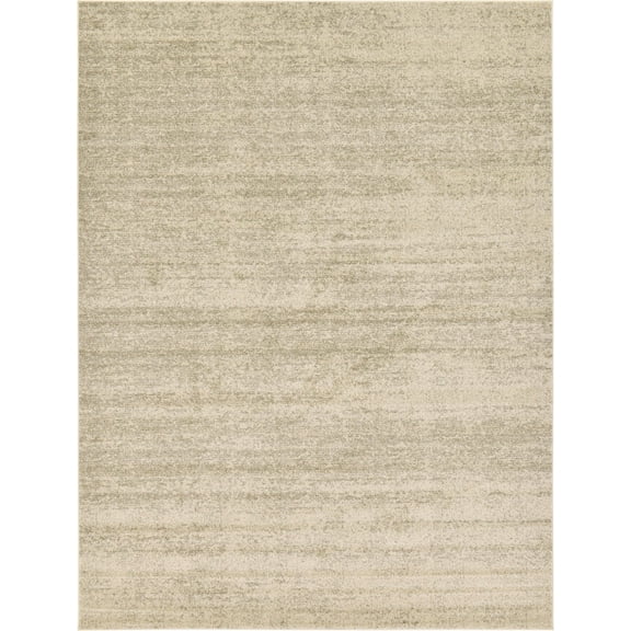 Unique Loom Del Mar Collection Area Rug - Lucille (9' x 12' 2" Rectangle Bone Beige)