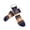 AO17_Dark Blue, variant on Unisex Slipper Fuzzy Socks Non Slip Winter Warm Thick Grips Sock Retro Pattern Fleece Lined Socks Beige One Size