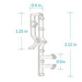 thumbnail image 3 of 20 PCS valance clip window blind clip clear plastic valance retaining clip hidden valance clip for horizontal blinds, 3 of 6