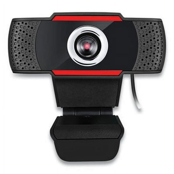 Adesso CyberTrack H3 720P HD USB Webcam with Microphone, 1280 pixels x 720 pixels, 1.3 Mpixels, Black, Each
