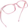 LifeArt Blue Light Blocking Reading Glasses (Square Frame, +1.00 Magnification)