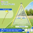 thumbnail image 4 of Outsunny 4 in 1 Swing Set for Kids 3-8 Years Backyard Outdoor, Yellow, 4 of 10