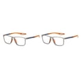 thumbnail image 4 of Jumpingount Gafas deportivas Anti luz azul sin prescripción de vidrio hombres mujeres gafas antideslizantes lector gafas ordenador al aire libre Gris/Naranja 2piezas, 4 of 6