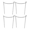 thumbnail image 1 of 4 Pcs Plant Support Stakes Ring Cage Metal Garden Plant Stake Green Half Round Plant Support Ring La, 1 of 5