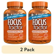 (2 pack) Focus Factor Blue Light Formula 60ct - Eye Vitamin for Blue Light Protection w/ Lutein & Zeaxanthin