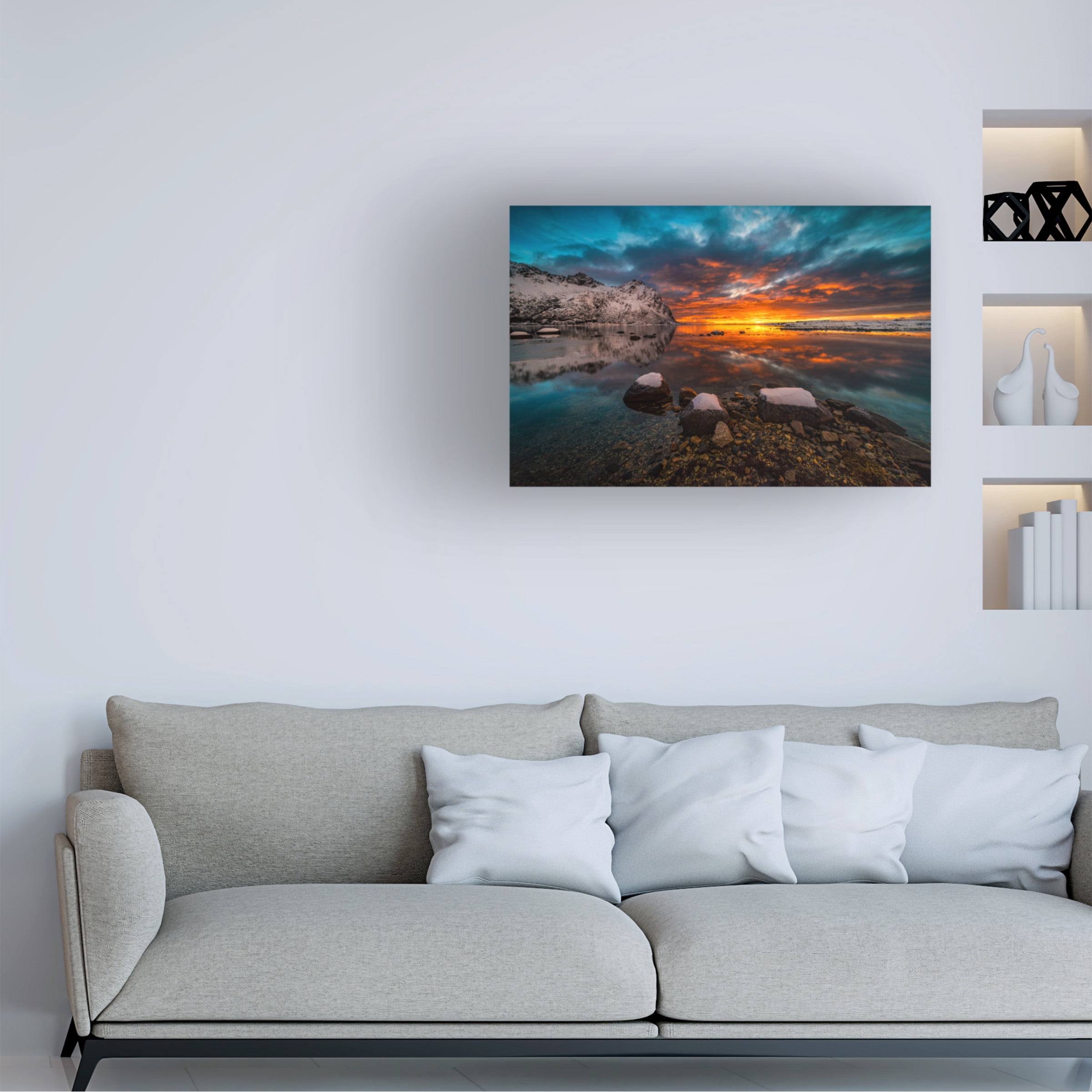 Raymond Hoffmann 'Sky On Fire' Canvas Art