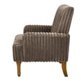 thumbnail image 6 of Jopath Modern Accent Chair with 2" Wide Wale Corduroy, 9" Solid Wood Legs, Comfortable Upholstered Armchair for Living Room Bedroom Reading Room Dark Coffee, 6 of 9
