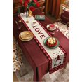 thumbnail image 5 of Newhomestyle Valentine's Day Gnome Table Runner 13 x 72 inch Happy Valentines Day Cute Gnome Heart Red Plaid Linen Table Runner Non-Slip Dresser Scarves, 5 of 9