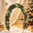 thumbnail image 4 of Qwtwty 6 ft Christmas Decor Artificial Garland, Artificial Pine Needle Christmas Garland for Stairs, Railing, Fireplace, Door Decor, 4 of 5
