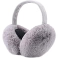 thumbnail image 2 of Orejeras suaves y cálidas de piel sintética para mujer, calentadores de orejas plegables para invierno y exteriores, orejeras cálidas para invierno al aire libre, 2 of 5