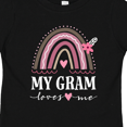 thumbnail image 4 of Inktastic My Gram Loves Me Rainbow Girls Toddler T-Shirt, 4 of 5