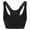 Black, variant on Quick Dry Workout Pullover Top Women Sports Bra Wicking Brassiere Gym Clothes For Pilates Running