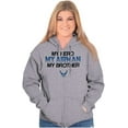 thumbnail image 3 of US Air Force Hero Airman Brother Zip Up Hoodie Men's Women's Brisco Brands S, 3 of 6