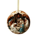 thumbnail image 6 of 2025 Christmas Nativity Scene Ornaments Religious Acrylic 2D Hanging Pendant The Birth of Jesus Christian Christmas Tree Decorations Xmas Holiday Memorial Keepsake Gift, 6PCS, 6 of 9