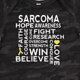 thumbnail image 4 of Inktastic Bone Cancer Sarcoma Ribbon Awareness Boys or Girls Baby Bodysuit, 4 of 5