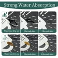 thumbnail image 3 of Coffee Mat Coffee Bar Mat Hide Stain Easy To Clean Dish Drying Mat Rubber Backed Absorbent 12"x19" Coffee Station Mat Coffee Maker Mat Espresso Machine Countertop Coffee Bar Accessories, 3 of 6