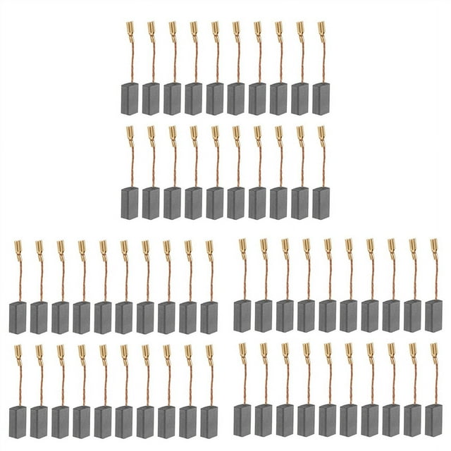 60 Pcs Brosses Moteur en Carbone, Brosse de Remplacement pour Broyeur d'Angle pour Pièces de Réparation d'Outils Électriques
