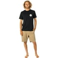 thumbnail image 4 of Rip Curl BLACK Men's Wetsuits Icon Short Sleeve T-Shirt, S, 4 of 7