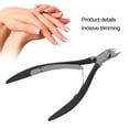 thumbnail image 1 of Stainless Steel Nail Dead Skin Scissors Calluses Hangnail Remover Nail Trimmer Clipper Manicure Tool, Easy Grip, Rust, 1 of 8