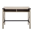 thumbnail image 1 of 42" Farmhouse Metal & Wood Desk - White Oak, 1 of 5