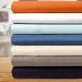 thumbnail image 5 of Traditional Cotton Flannel Bed Sheet Deep Pocket Solid Flat Fitted Sheet Set, 5 of 10