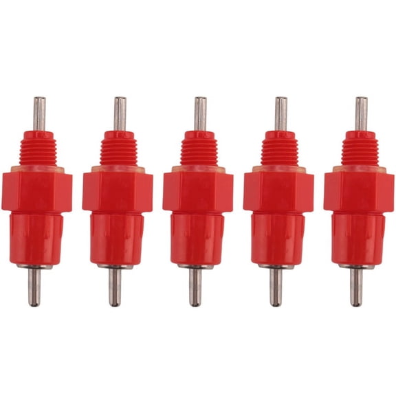 5pcs Water Nipples Stainless Steel Ball Drinker Poultry Chicken Duck Screw