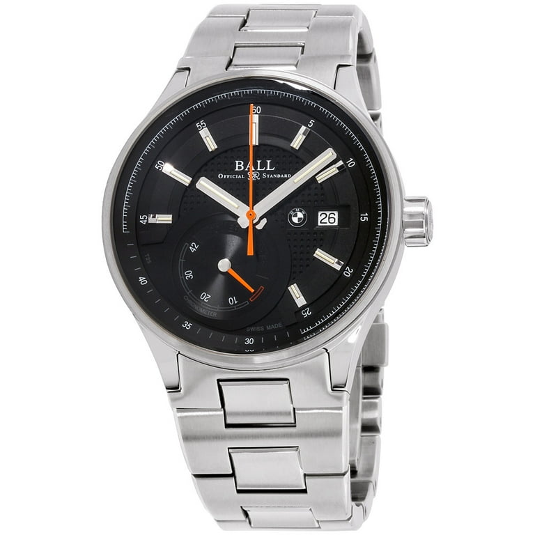 Ball BMW Power Reserve Black Dial Stainless Steel Men s Watch PM3010CSCJBK