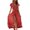 Wine, variant on FcBaudy Short Sleeve V-Neck Dress,Summer Dresses for Women,Womens Dresses Women's Summer V-neck Dress Beach Bohemian Floral Print Holiday Dress Women Dress