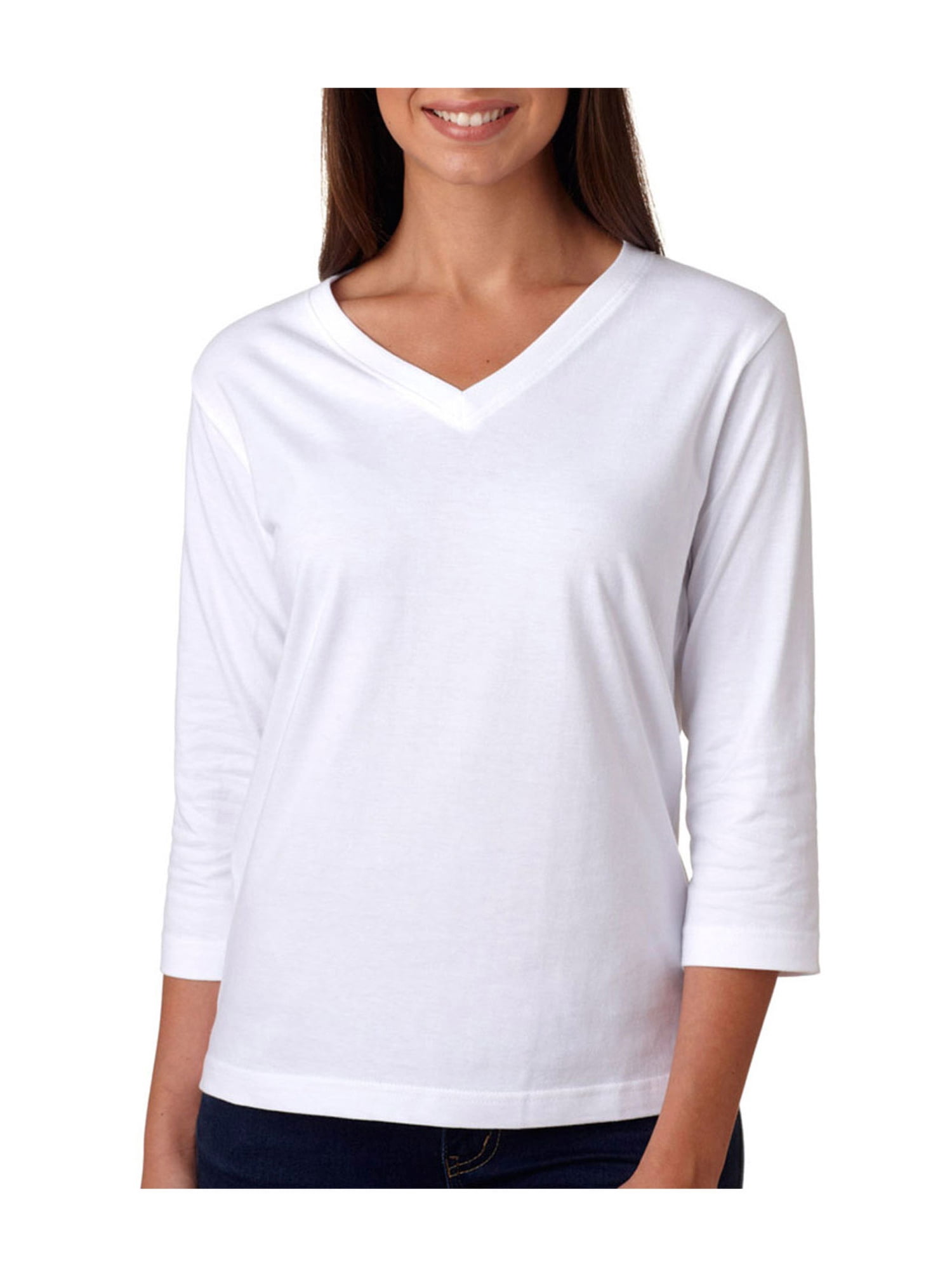 Ringspun V-Neck T-Shirt, Style 3577 