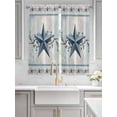 thumbnail image 2 of Texas Star Blue Living Room Curtains 2 Panel, Farmhouse Country Branches Wooden Grain Cafe Window Treatment, Extra Long Farmhouse Bedroom Bathroom Kitchen Curtains Drapes 104"x72", 2 of 6
