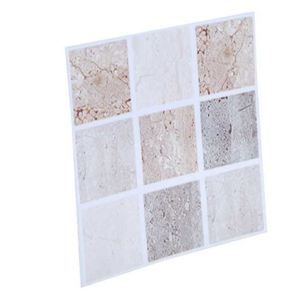 18Pcs Mosaic Tile Transfer, Waterproof Tile Sticker Mosaic Self Adhesive Stick Self Adhesive DIY Backsplash Stick on Wall Tiles for Kitchen and Bathroom