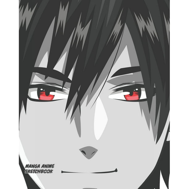 Manga Anime Sketch Book 8x10 140pages Artist Sketchbook For Sketching Drawing And Creative Doodling With Manga Anime Cover Boy With Red Eyes Paperback Walmart Com