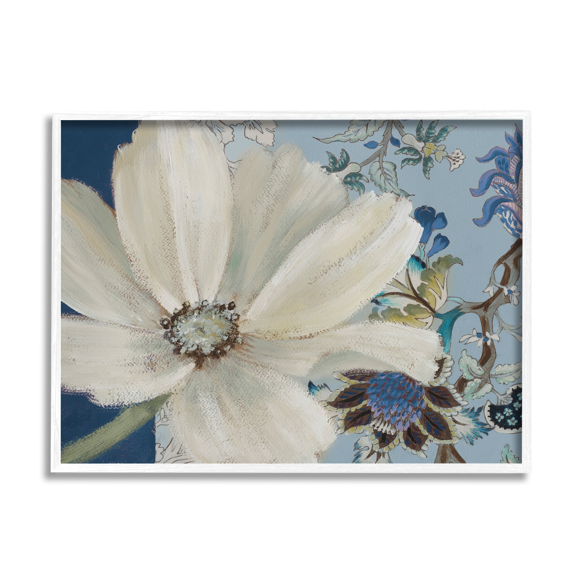 Stupell Industries Looming Cosmo Flower Vivid Floral Paisley Vine Pattern,20 x 16, Design by Lanie Loreth