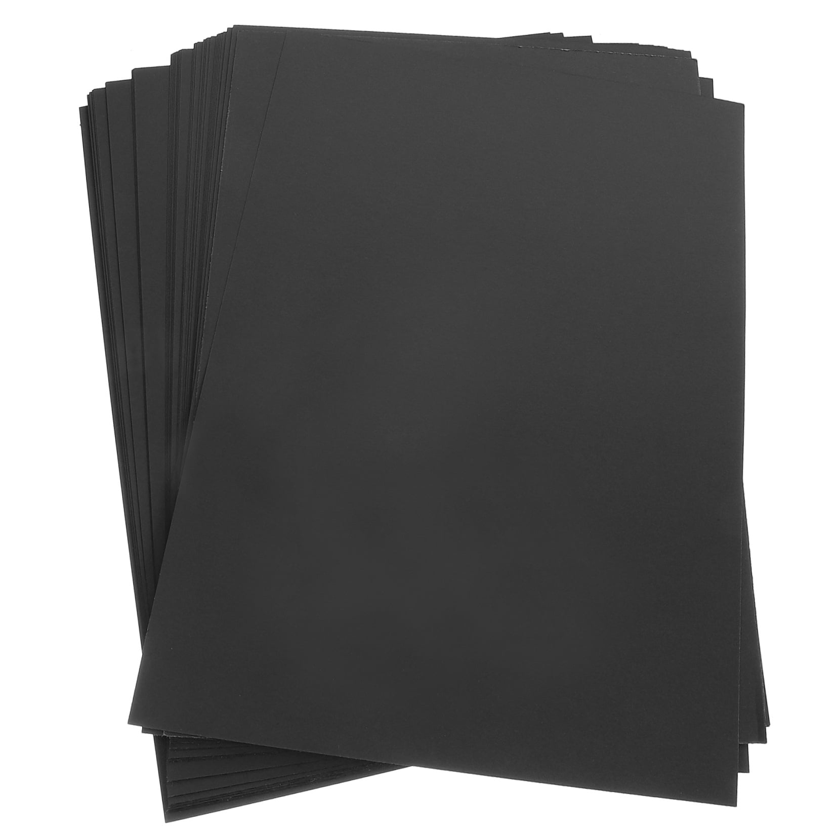 Raindrops 50Pcs Card Paper for Diy Craft Black Rectangle Simple Color Design 11.7x8.3in